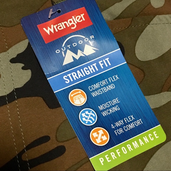 NWT Wrangler Outdoor Performance Camouflage Camo Pants Mens Size 34 x 30 M NEW - Picture 3 of 12